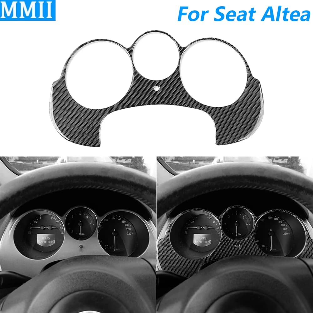 Per Seat Altea 2004-2008, Copertura in Fibra di Carbonio per Cruscotto e Pannello Strumenti, Accessori Auto, Decorazione Interna, Adesivo