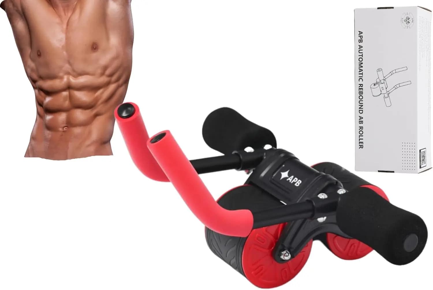 Abdominal Exercise Roller Wheel Abdominal Roller Training Equipment Wheel for portable abdominal exercises with handles