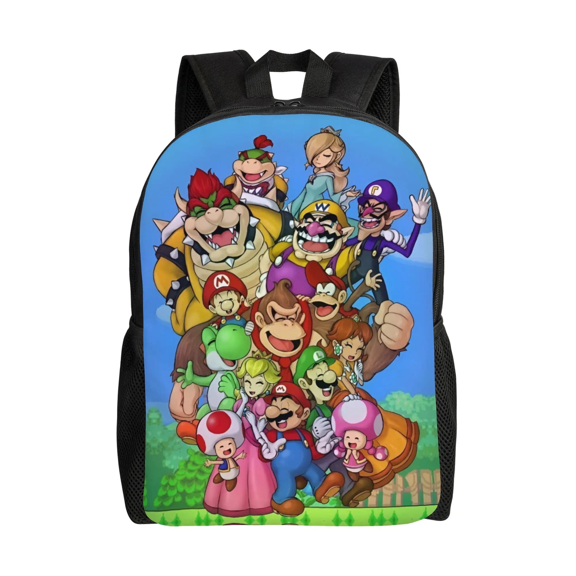 M-Marioed Laptop Backpack Men Women Fashion Bookbag for School College Students Cartoon Bag