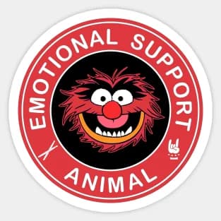 Muppets Supporto emotivo Animale 5 pezzi Adesivi per laptop Adesivi divertenti Paraurti Cartoon Anime Decorazioni per finestre Bottiglie d'acqua