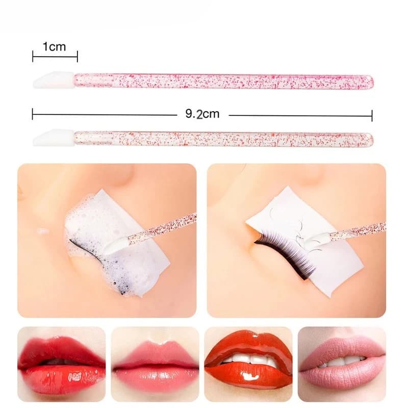 Pennelli labbra monouso, applicatori mascara ciglia 2 in 1, bastoncini cotone rossetto, pennelli lucidalabbra, strumenti e applicatori trucco - Offerta bundle