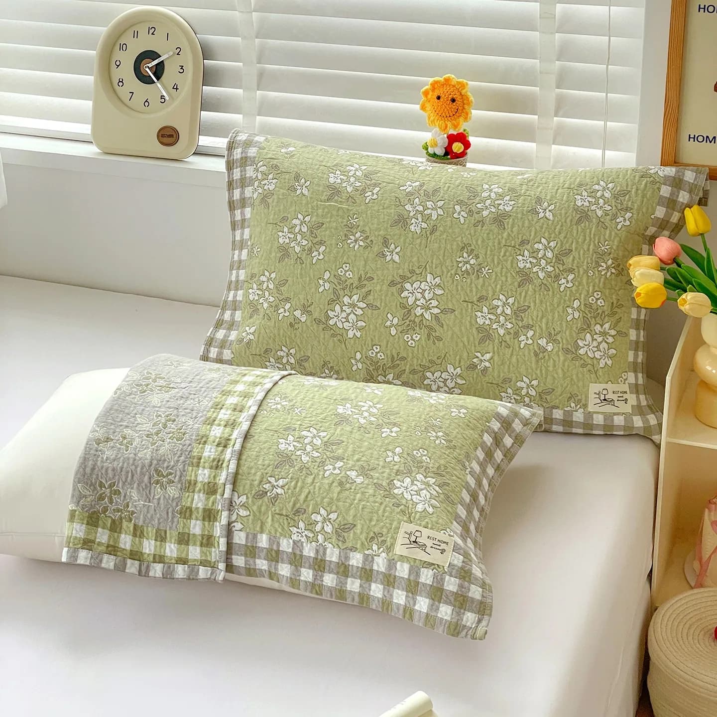 2 pz. Asciugamano per cuscino in cotone 100% rinfrescante estivo 52x75, per neonati e bambini, copricuscino singolo per letto, biancheria da letto per bambini e bambine