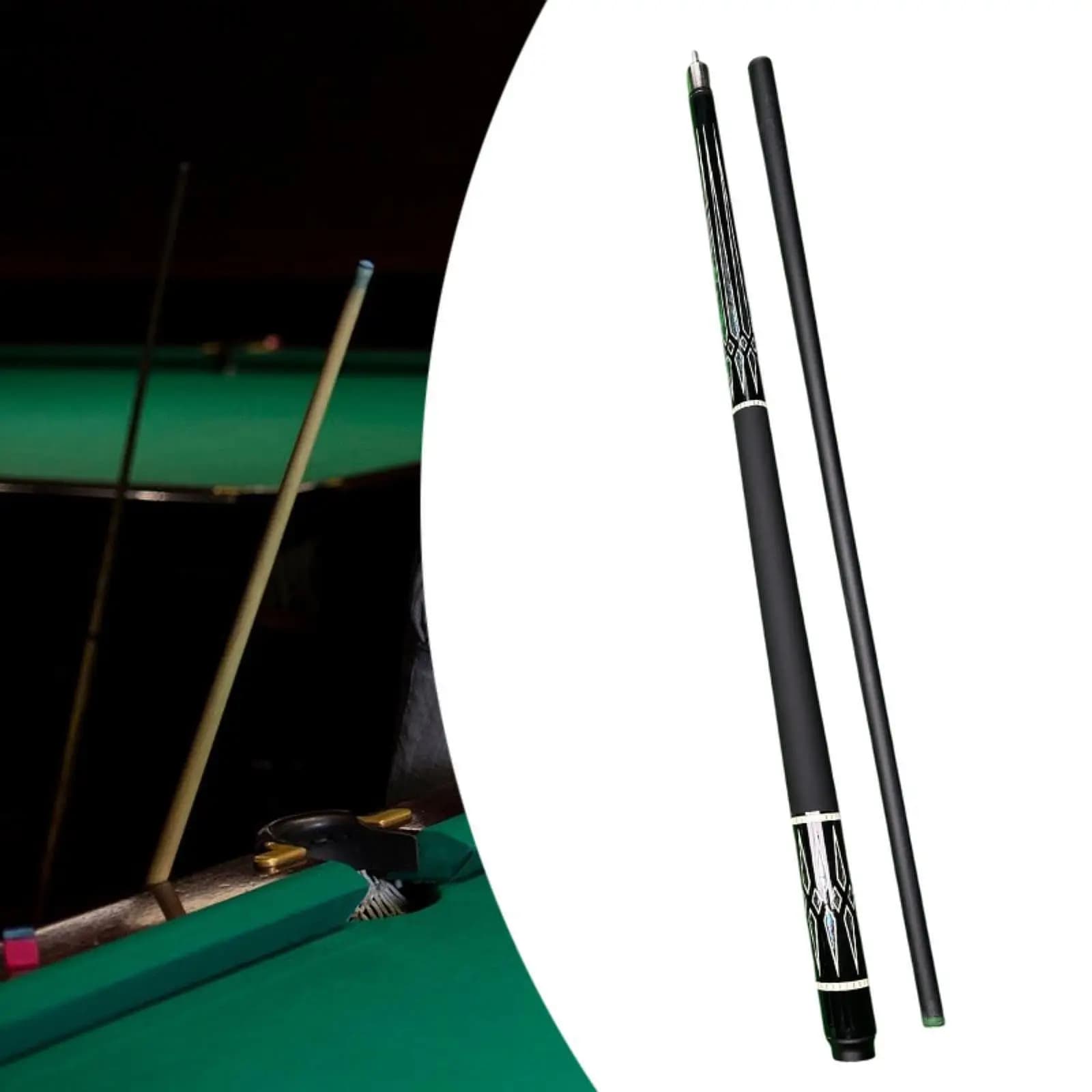 Stecca da Biliardo in Due Sezioni, Stecca da Snooker in Fibra di Carbonio per Allenamento Professionale