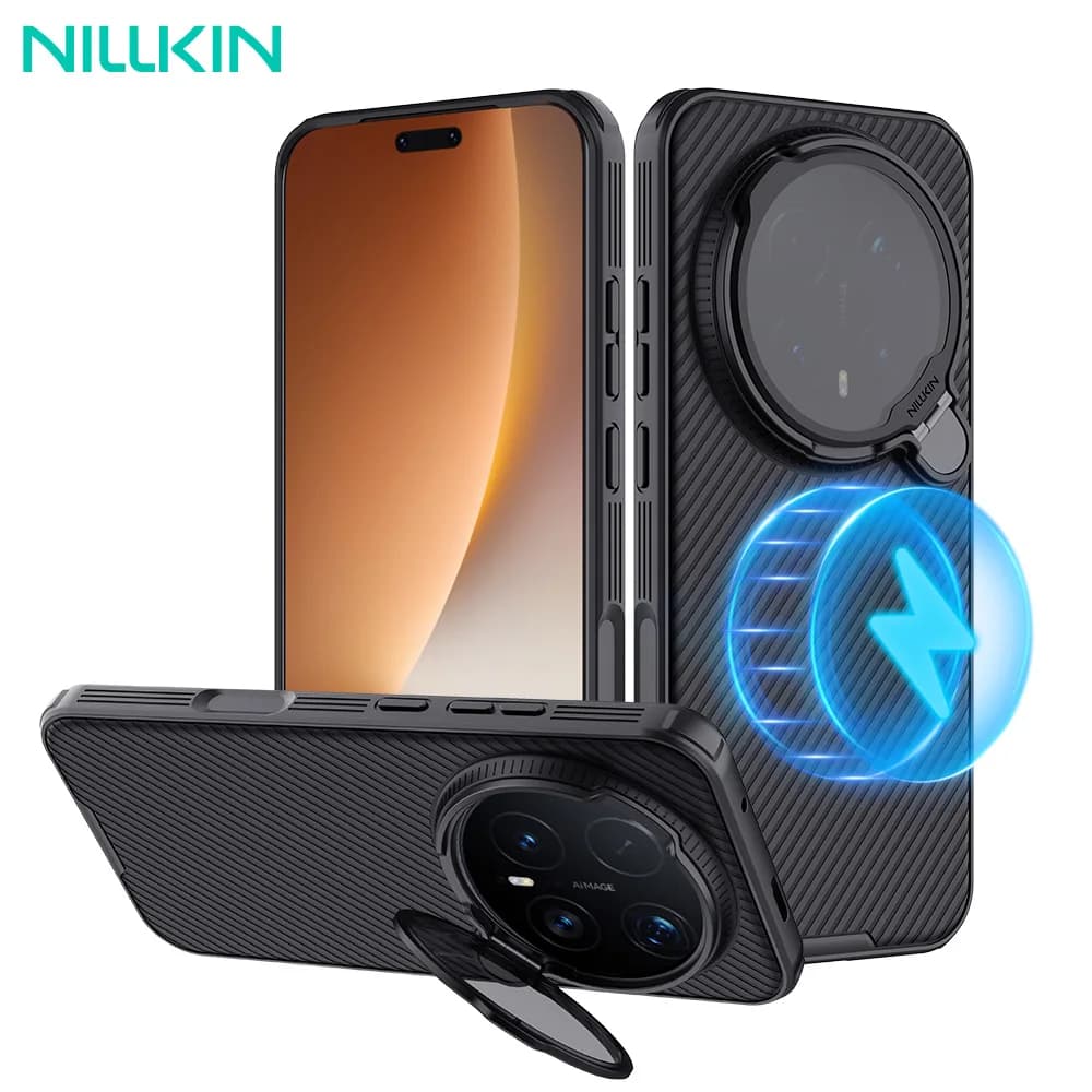 Custodia NILLKIN CamShield Prop magnetica con protezione pieghevole per obiettivo e supporto MagSafe per Honor Magic 8 Pro