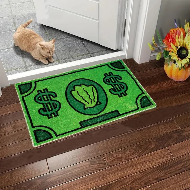 Tappeto creativo in lana fine VIKAMA, tappetino antiscivolo per ingresso, tappeto laterale per camera da letto morbido e confortevole per la decorazione domestica