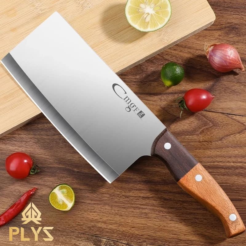 Affordable Kitchen Knife Sharp kitchen knife for domestic use in stainless steel Kitchen knife with two-tone wooden handle, kitchen utensils
