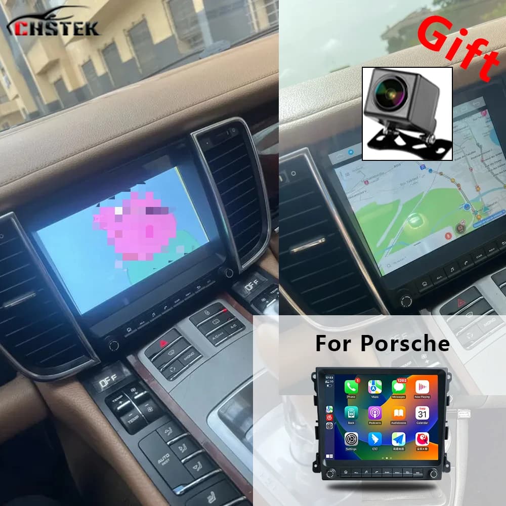 CHSTEK Autoradio Android 13 Carplay Per Porsche Panamera 970 G1 2010-2017 Multimedia Automotiva di Navigazione Bluetooth WIFI 4G GPS