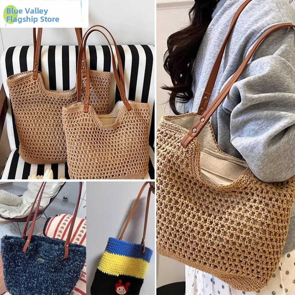 Handcrafted Beach Crossbody Bag Strap DIY Woven Shoulder Replacement Strap for Handbags Fashionable Accessory by Fly Valley
