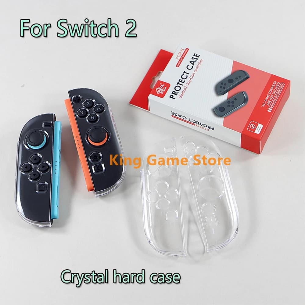 1PCS For Nintend Switch 2 Joycon Controller Crystal Hard Case Split Protective Cover Joycon Shell Transparent Protector for NS2