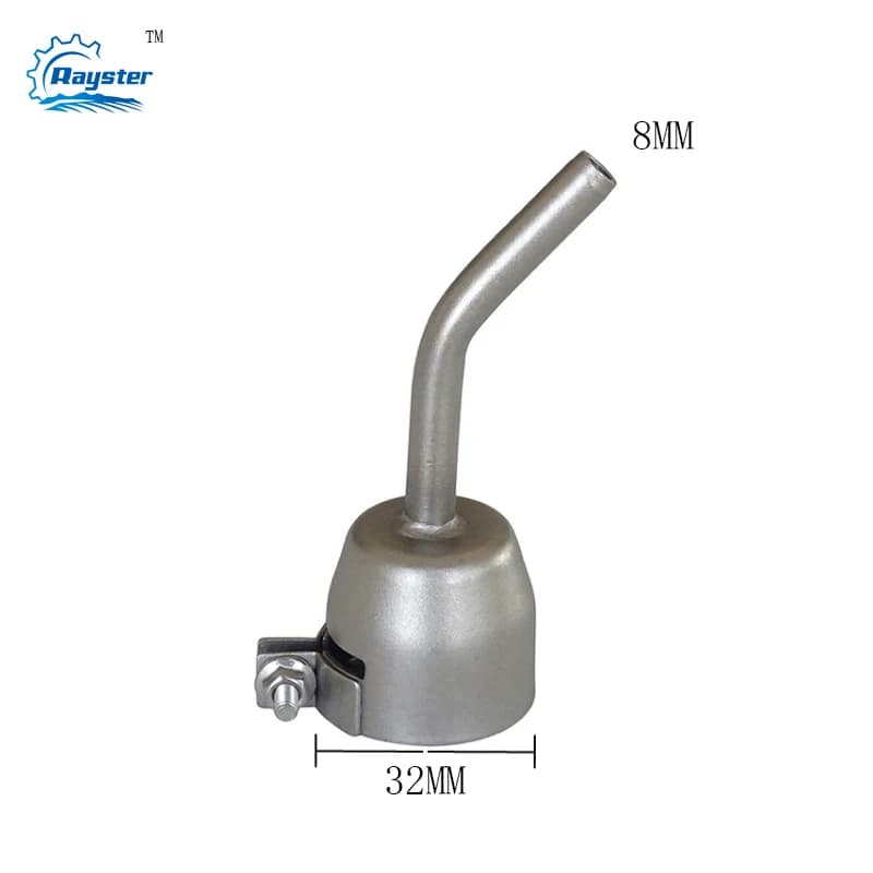 Rayster marca 5MM punta dell'ugello di saldatura del tubo piegato per pistola ad aria calda pistola di calore pistola di saldatura di plastica saldatore di plastica accessori tuyere