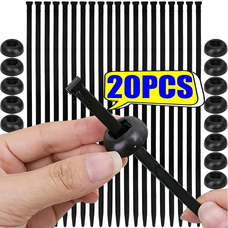 10-20 Pezzi Fascette Universali Autobloccanti, Fermagli per Cavi Auto, Fascette in Nylon Multiuso, Attrezzi di Montaggio per Veicoli