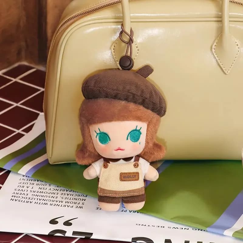 POP MART POP BEAN COFFEE FACTORY Series Blind Box Mystery Plush Pendant Doll Cute Figure Bag Ornament Surprise Gift Toy