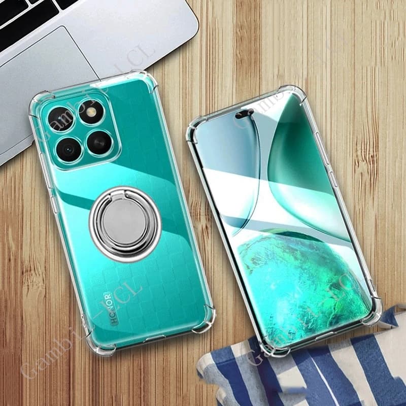 For Honor X8c HonorX8c 2025 6.7" ABR-LX1 ABR-LX2 ABR-LX3 Back Ring Holder Bracket Phone Case Smartphone TPU Soft Cover