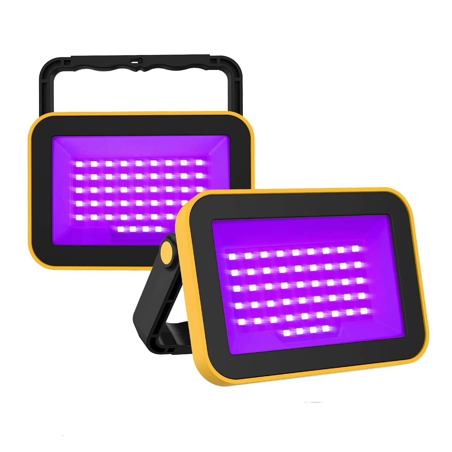 1/2pcs UV LED Black Light Ultraviolet Stage Lamp Neon Halloween Disco Party Flood Effect Light 49leds Fluorescent Blacklight