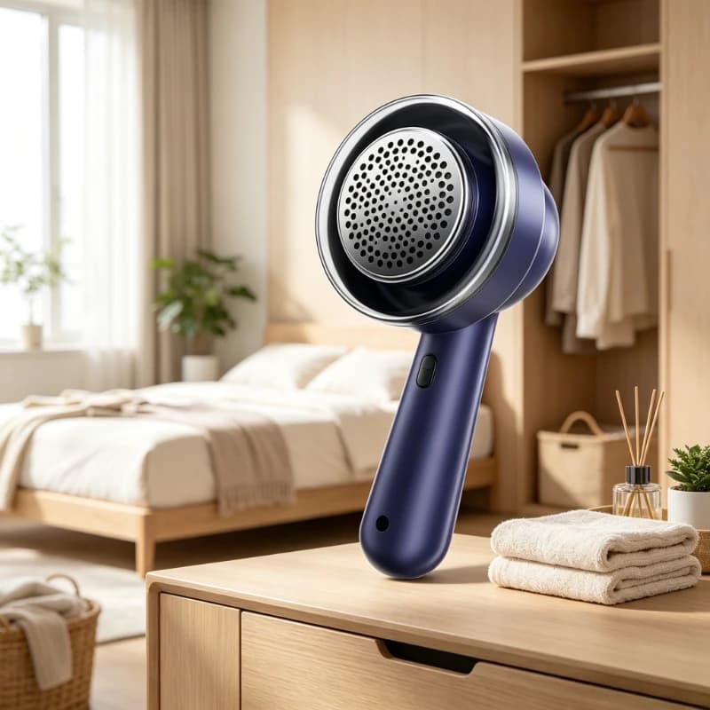 Dry Cleaner Suction Lint Shaver, Non-Damage Fabric Pill Remover for Clothes, Long Battery Durable Practical Gift for Home