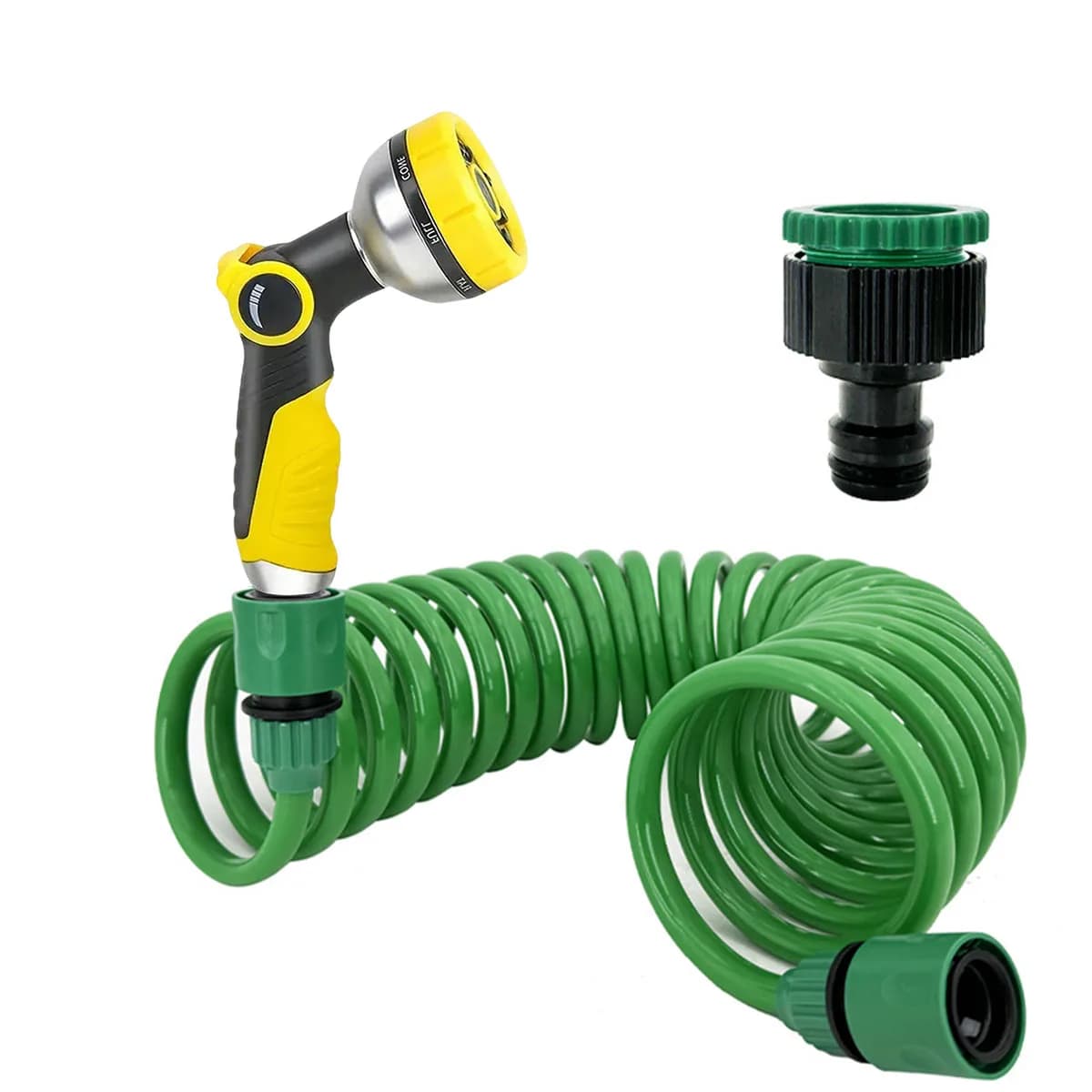 Tubo per acqua da giardino da 10 m, tubo per acqua da giardino resistente, pistola per lavaggio auto a 10 funzioni, tubo per acqua essenziale per l'irrigazione