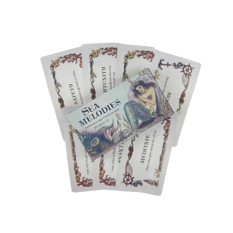 Melodie marine Carte Oracle Un mazzo da 40 messaggi delle sirene Tarocchi Visioni inglesi Edizione divinazione