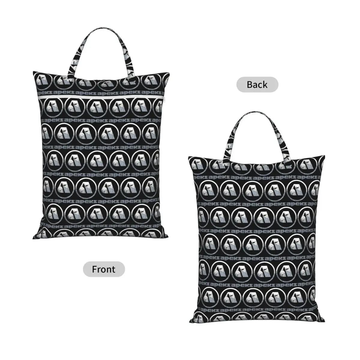 A For Apeks Travel Laundry Bag Waterproof Reusable Dirty Clothes Pouch Gym Yoga Vacation Washing Basket