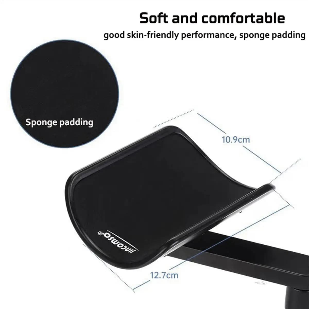 【COUPON!】 Bracciolo regolabile in metallo Supporto per polso Bracciolo per tappetino per mouse esteso per computer Comfort ergonomico per le mani Argento