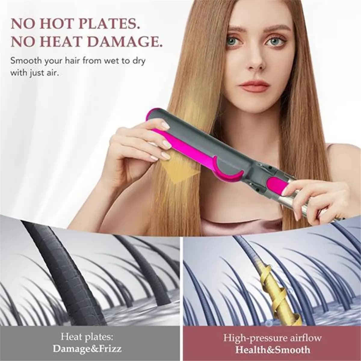 'ABODE' Conical Barili and Air Flow Attack for Shark FlexStyle HD430/HD435/HD440 Creates smooth hair with less than B damage breaks