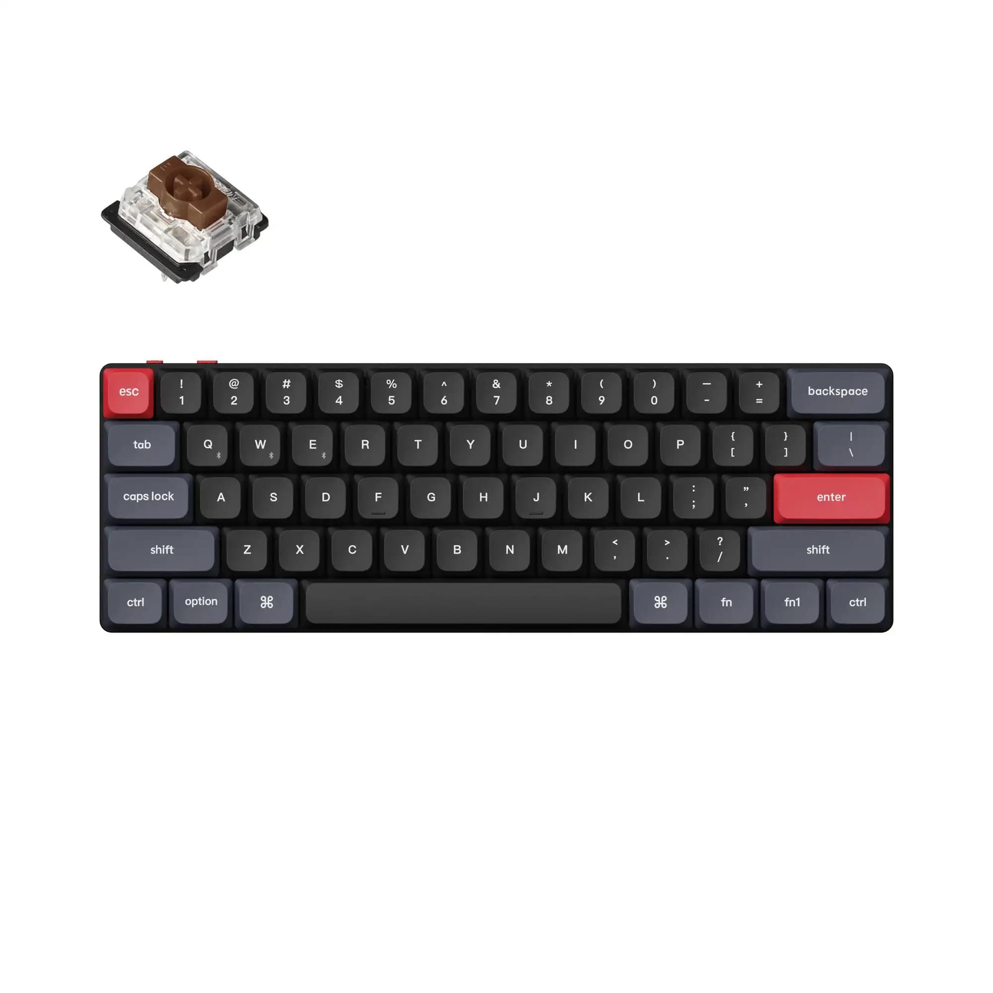 Keychron K9 Pro B tastiera meccanica personalizzata 60% Layout QMK interruttore Gateron programmabile a basso profilo retroilluminazione RGB