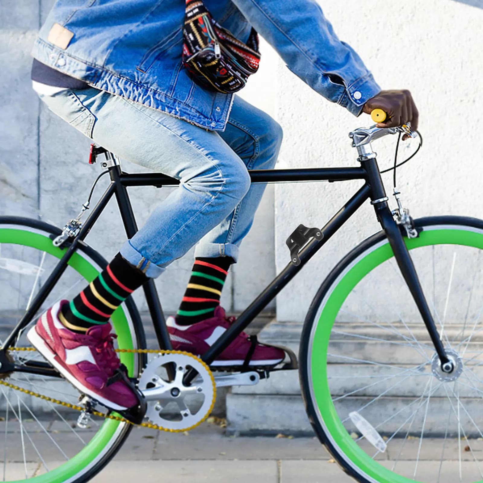 1 set di supporti per pompa per bicicletta leggeri e antiscivolo, facili da installare, per tutti i tipi di pompe per pneumatici portatili