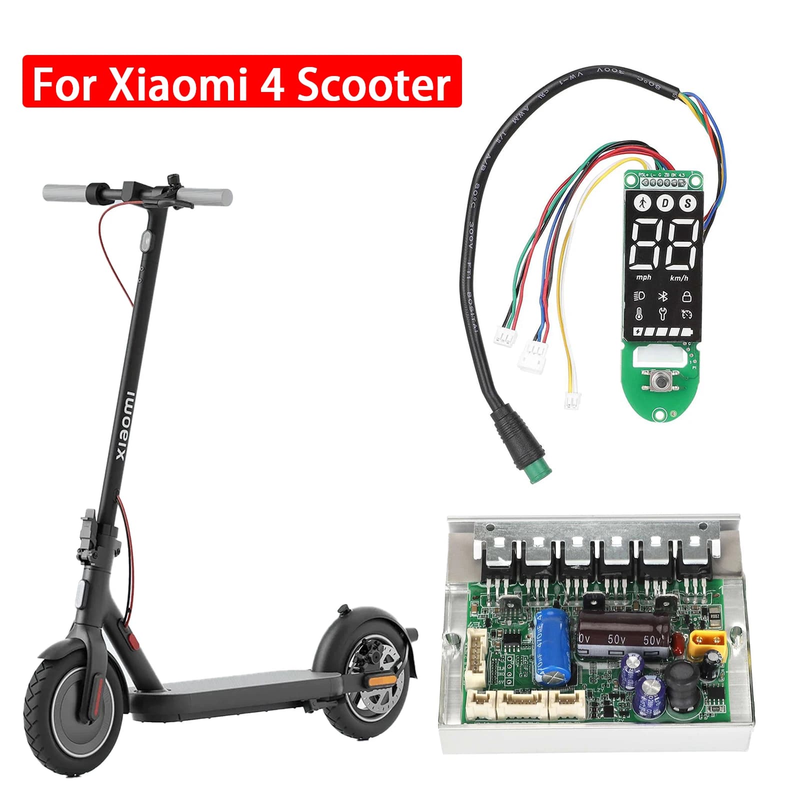 Kit controller cruscotto Bluetooth per Xiaomi 4 scooter elettrico display cruscotto circuito display trasparente parte di ricambio