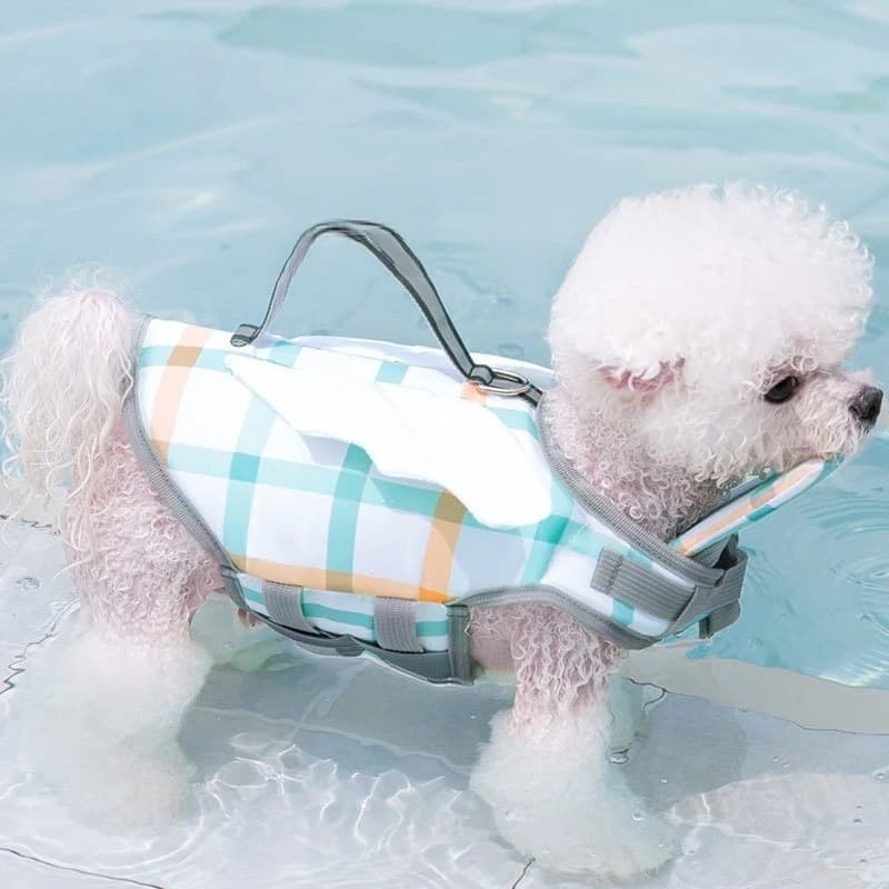 Dog Life Jacket Angel Wings Design Pet Swimming Vest for Small Medium Large Dogs Dog Swim Life Preserver Safety Flotation Vest