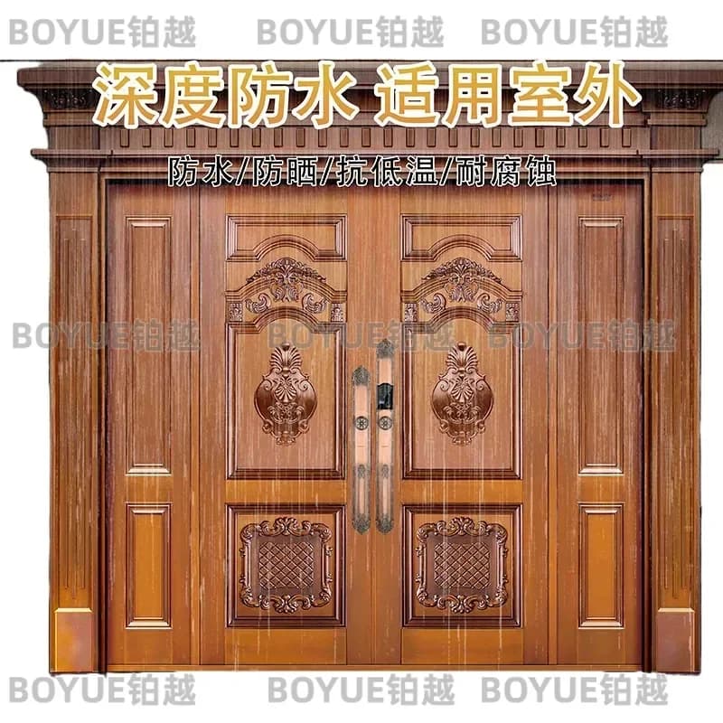 Smart Fingerprint Door Lock Waterproof Anti Theft Automatic Villa Entry Security Keyless Padlock European Style Biometric