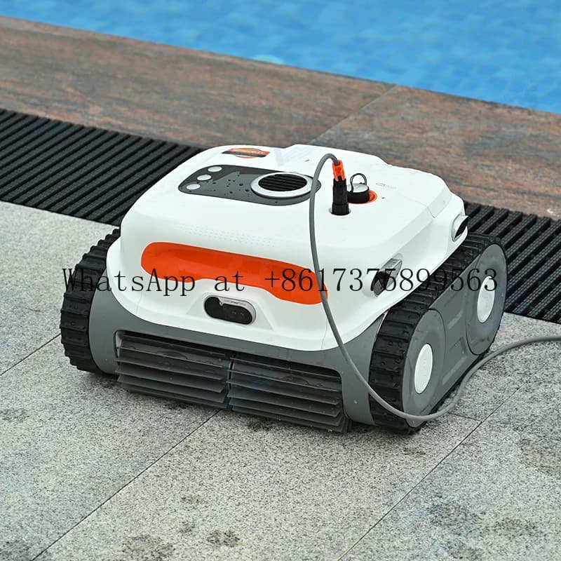 2026 Upgraded Pool Cleaner 400㎡ Cleaning Area 28600mAh Battery 180Min Runtime Cordless Robotic Pool Vacuum