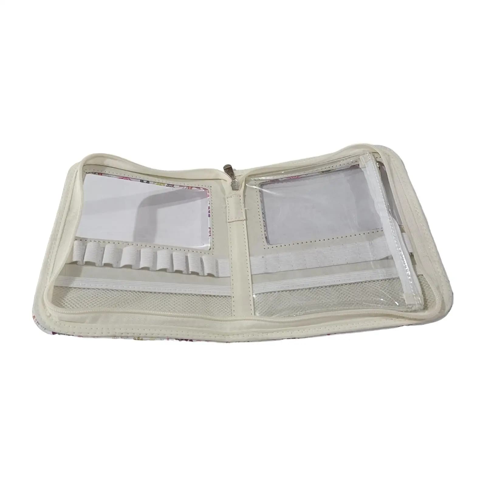 Crochet Hooks Case Knitting Case with Pocket And Holder Slots Small