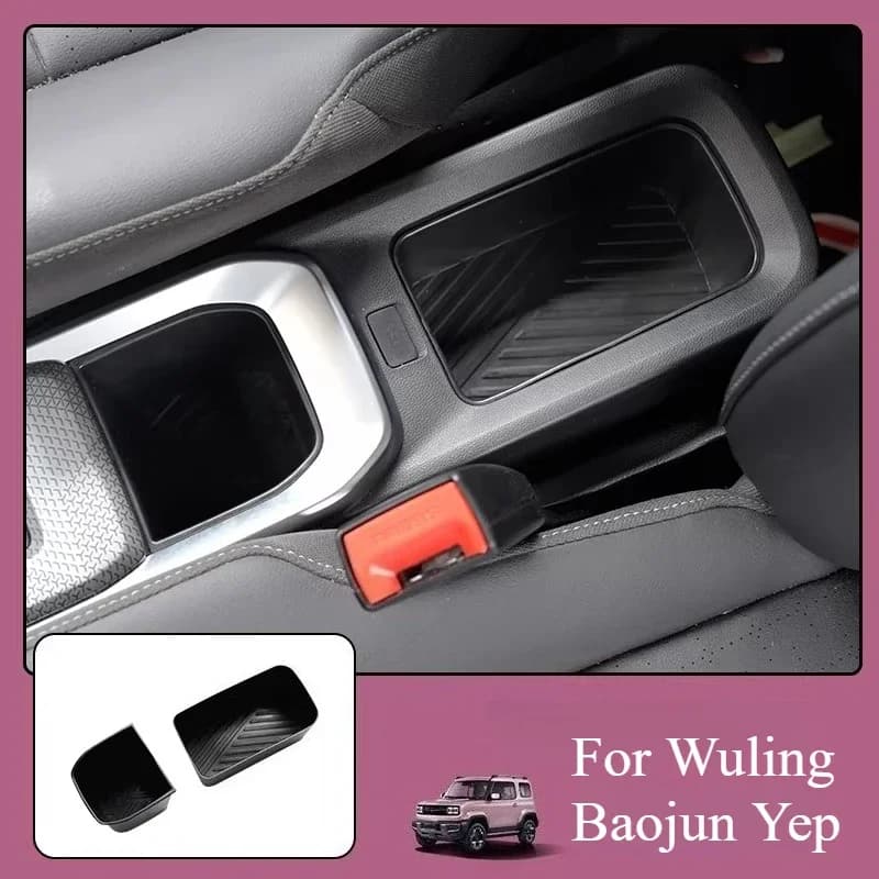 Portabicchieri per Auto Wuling Chevrolet Spark EUV, Vano Portaoggetti Centrale, Contenitore per Rifiuti, Scatola Antisporcamento