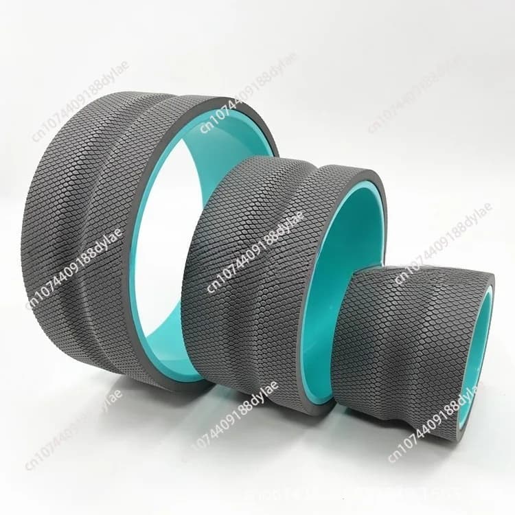 Wheel Roller - Targeted muscle roller for deep tissue massage, back stretcher with foam padding, exercise leg massager
