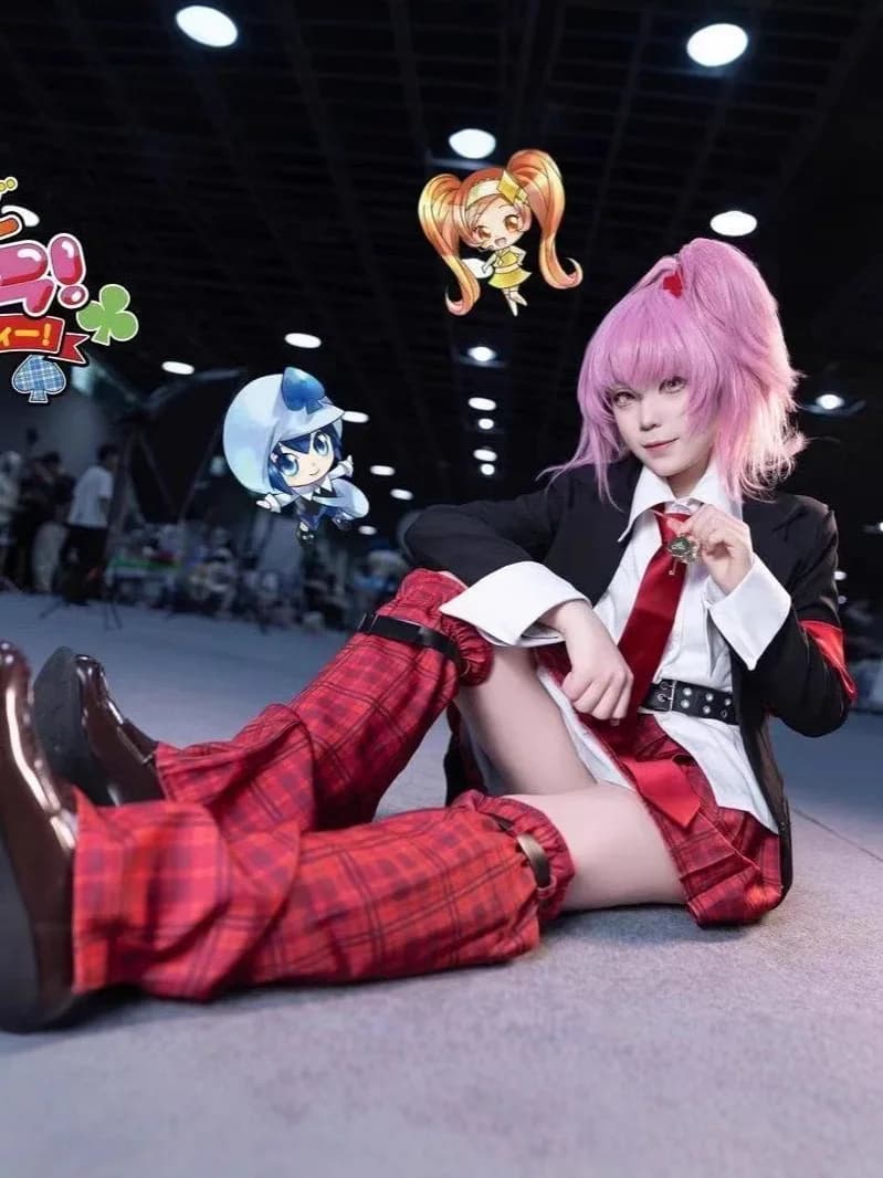 Shugo Chara Amu Hinamori JK Uniform Cosplay Costume | Full Set with Belt & Leg Warmers for Halloween 2026