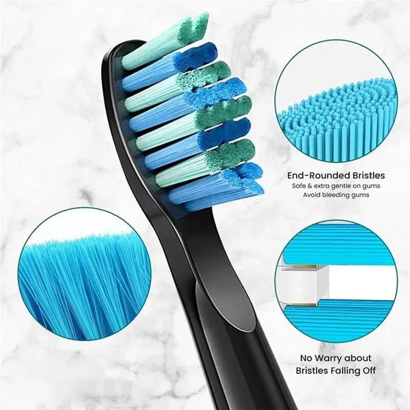 A62K 10PCS Electric toothbrush heads Replacement head for FW-507/508/551/917/959, FW-D1/FW-D3/FW-D7/FW-D8, B