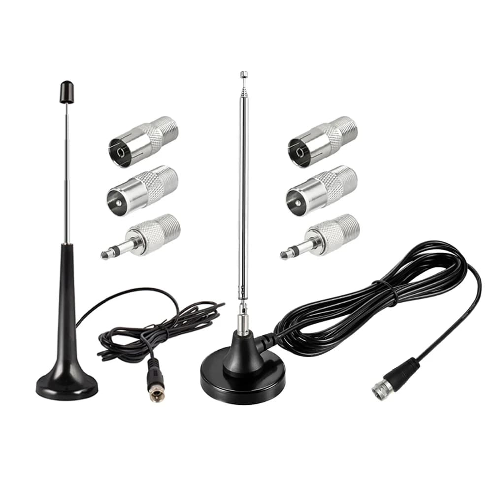 Antenne telescopiche FM ad alto guadagno con 3 adattatori Antenne FM DAB Antenna di ricambio radio DAB per ricevitore stereo domestico