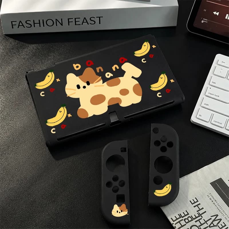 Soft TPU Protective Case Sweat Slip-Resistant Controller Case Detachable Joy-Con for Nintendo Switch OLED Dockable Cover