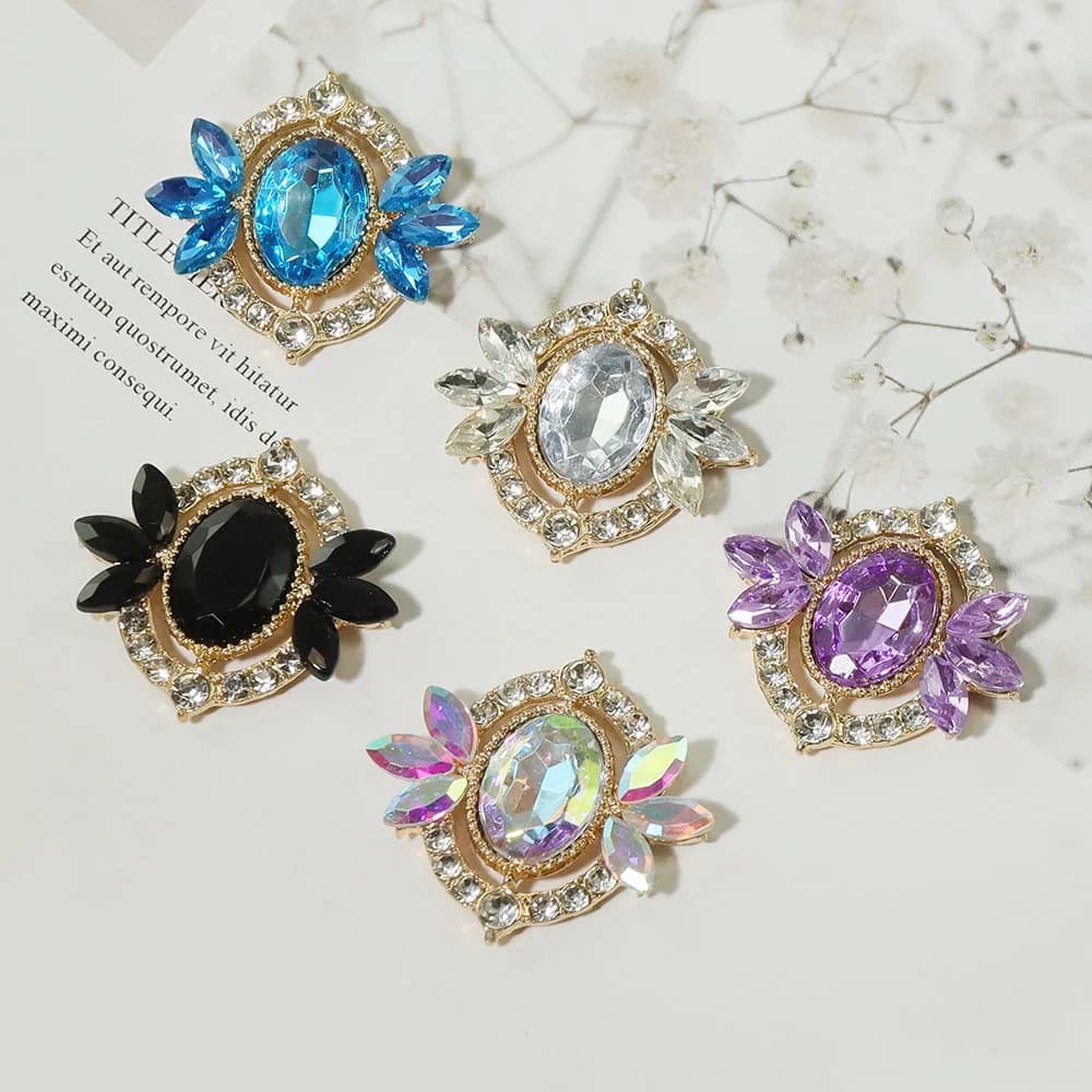 SKYE CIEL 30*28mm Acrilico dorato Perla cava Gioielli Fai da te Clip per capelli Orecchini Borsa Accessori per abbigliamento