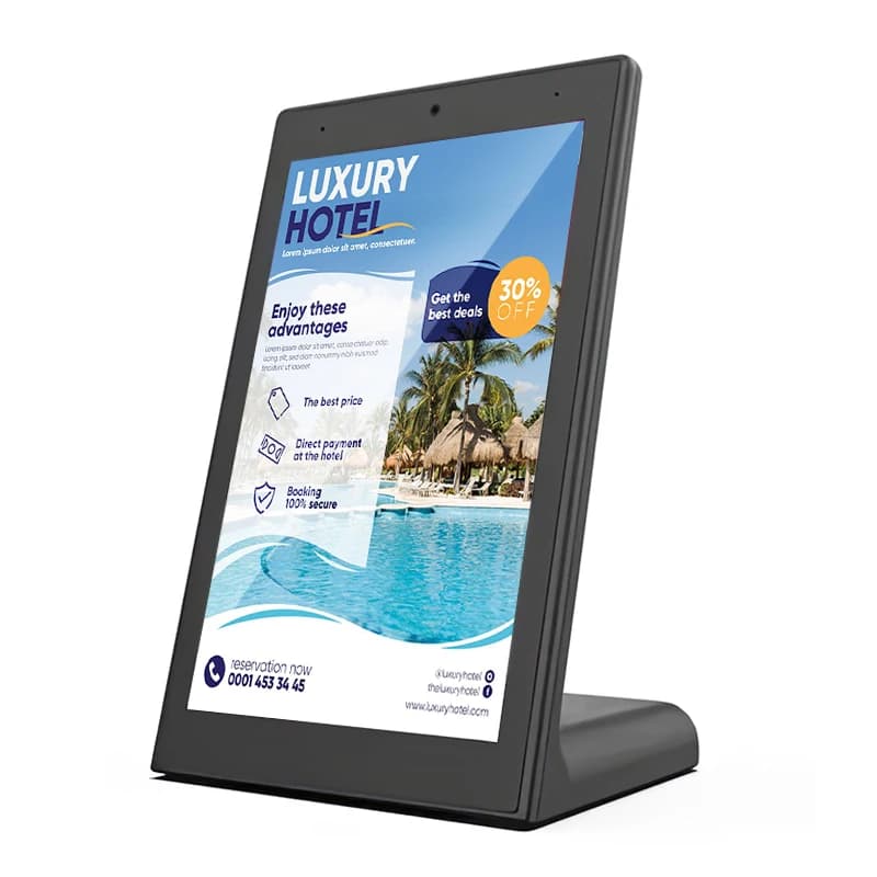 10.1 Inch Android Tablet Restaurant Store Desktop LCD Digital Signage With Touchscreen Retail Subway Advertising Display