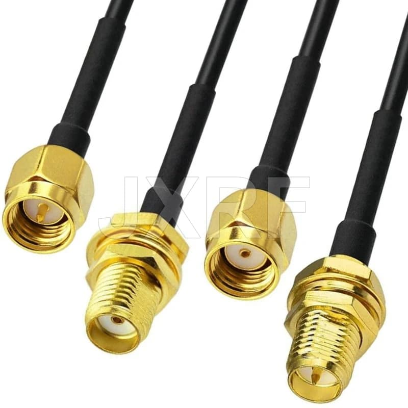 SMA Maschio RP SMA Maschio A RP SMA Maschio SMA Femmina RG174 Cavo Coassiale Cavo di Prolunga Filo di Alimentazione In Rame Per WIFI 3G 4G Antenna
