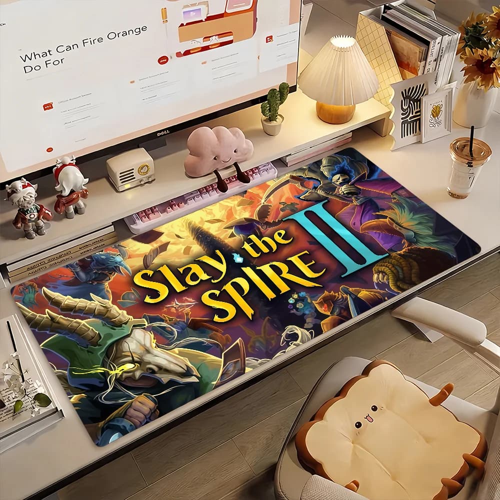 Tappetino per mouse Game Slay the Spire, tappetino per computer in gomma antiscivolo, decorazione per gamer, tappetino da scrivania per laptop, ufficio, grande