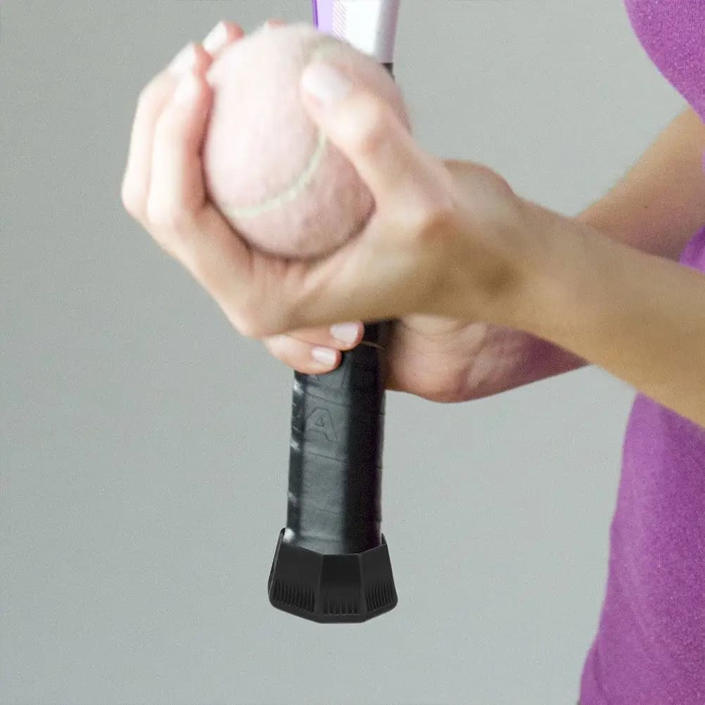 Set di 3 Coperture per Impugnatura Racchetta da Tennis, Protezioni per la Base della Racchetta, Adattamento Preciso, Plastica Resistente, Impugnatura Confortevole, Misura Universale