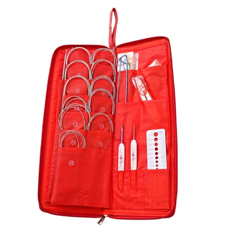 Set da maglia, da maglia circolari con uncinetto accessori