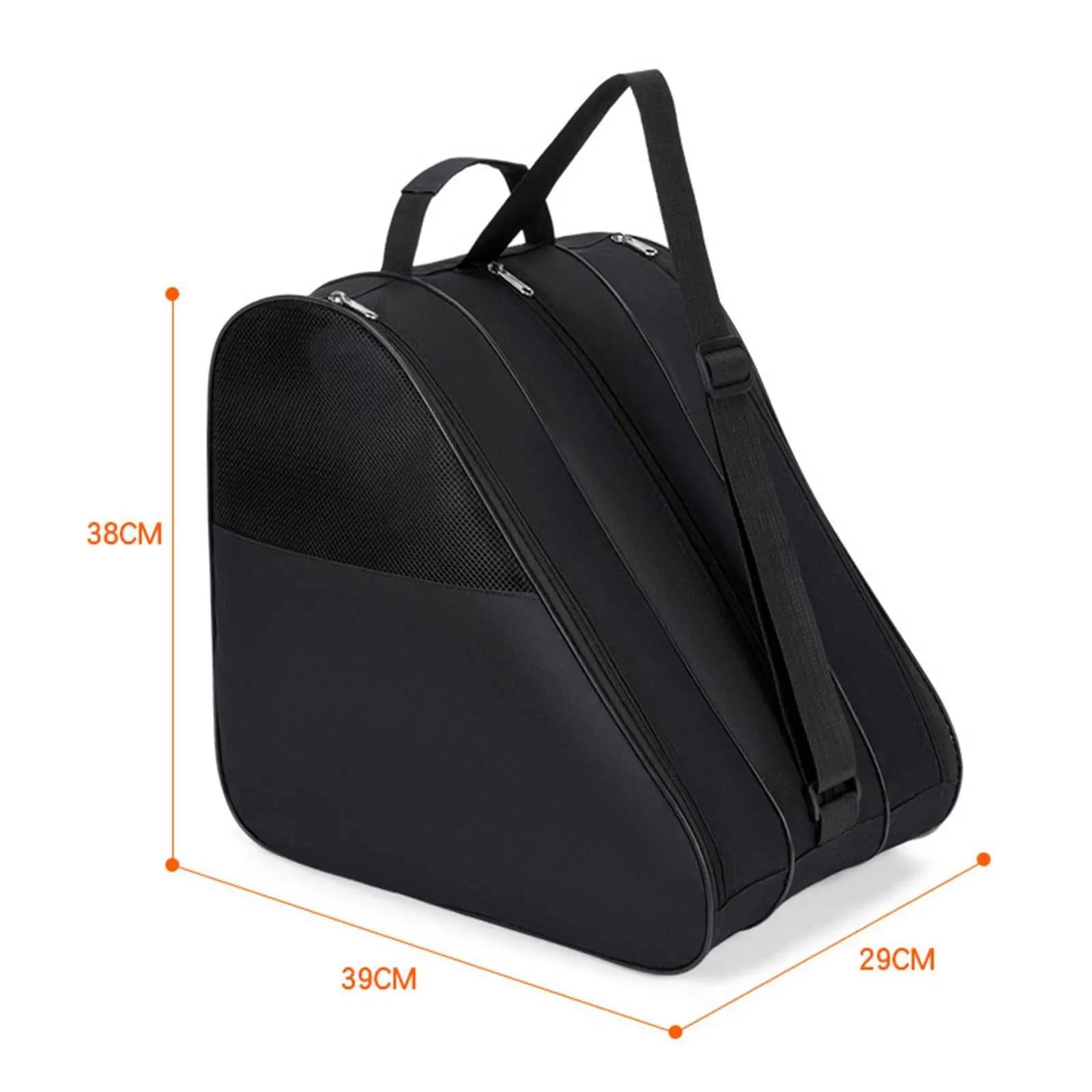 Borsa con Rotelle per Trasporto Pattini, Tracolla Regolabile Premium, Accessori Multiuso, Contenitore per Scarpe da Pattinaggio su Ghiaccio