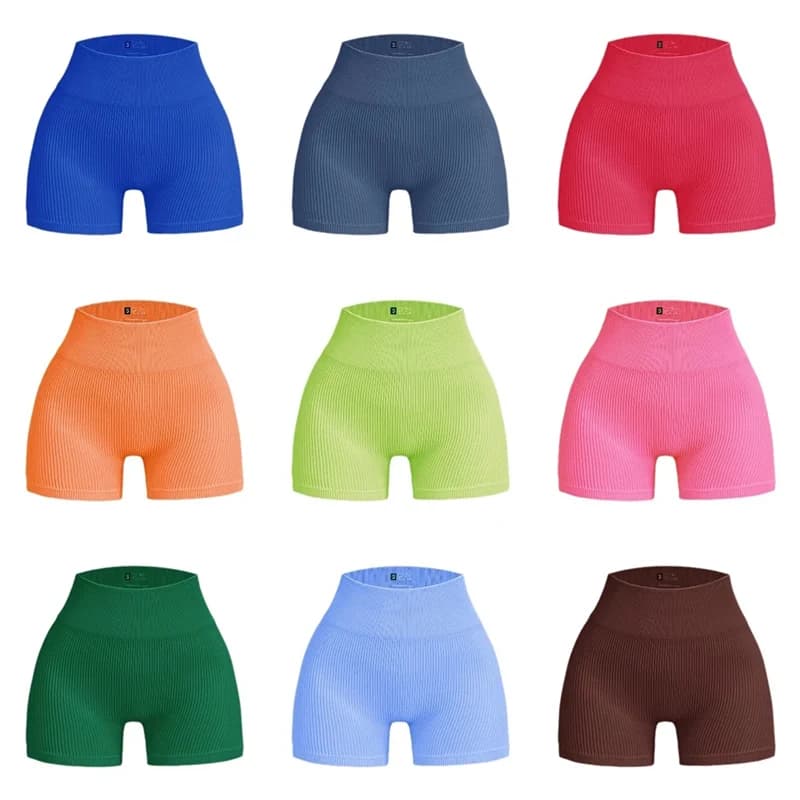 CZGUKE High Life Shorts, Seamless, Elasticized, Modeling, For Fitness, Fashion, Gym, Training, Cycling, Yoga
