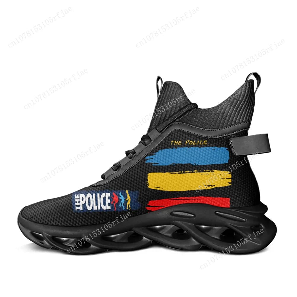 The Police Rock Band New Wave Reggae Rock High Top Flats Sneakers Uomo Donna Sport Escursionismo Scarpe da viaggio Scarpe da corsa Scarpe personalizzate