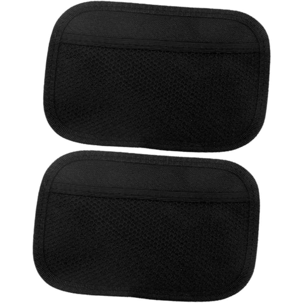 Confezione da 2 scatole portaoggetti per fessure per seggiolino auto, borsa a rete, porta articoli vari, facile installazione, borse portaoggetti per telefono cellulare, nero, grande seggiolino auto multifu
