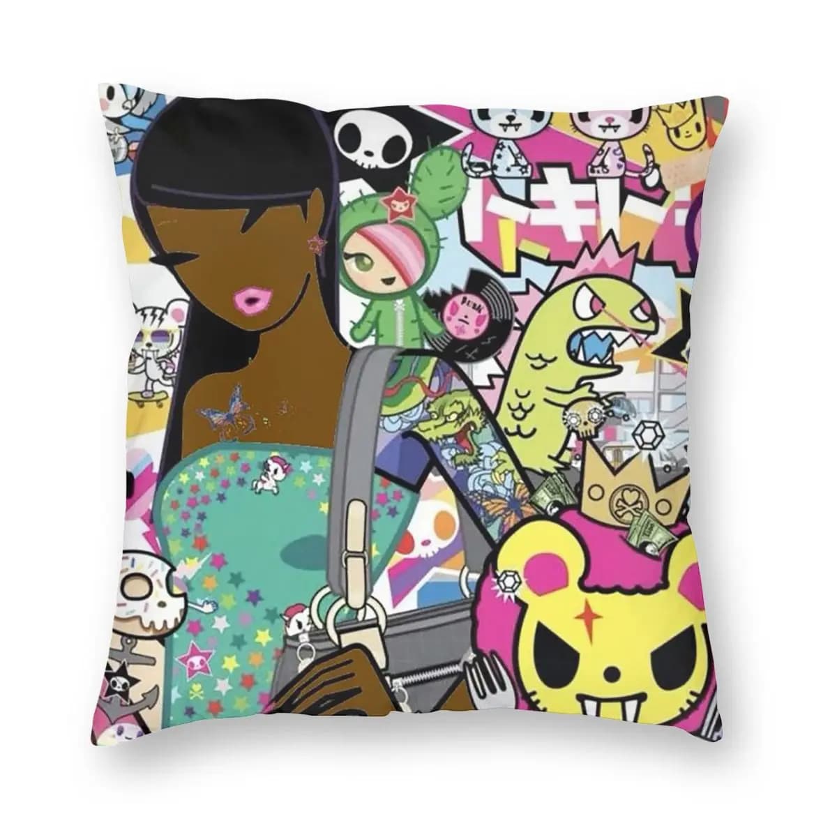 Japan Anime Tokidoki Square Pillowcase Pillow Cover Cushion Decor Comfort Throw Pillow for Home Sofa