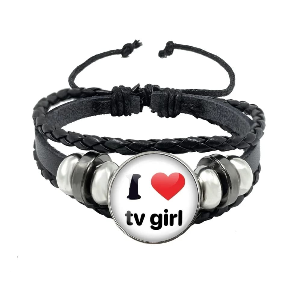 Braccialetti in Vetro Pop Tv Girl Who Really Cares, Bracciale Multistrato Intrecciato, Accessori Gioielli, Regalo per Fan