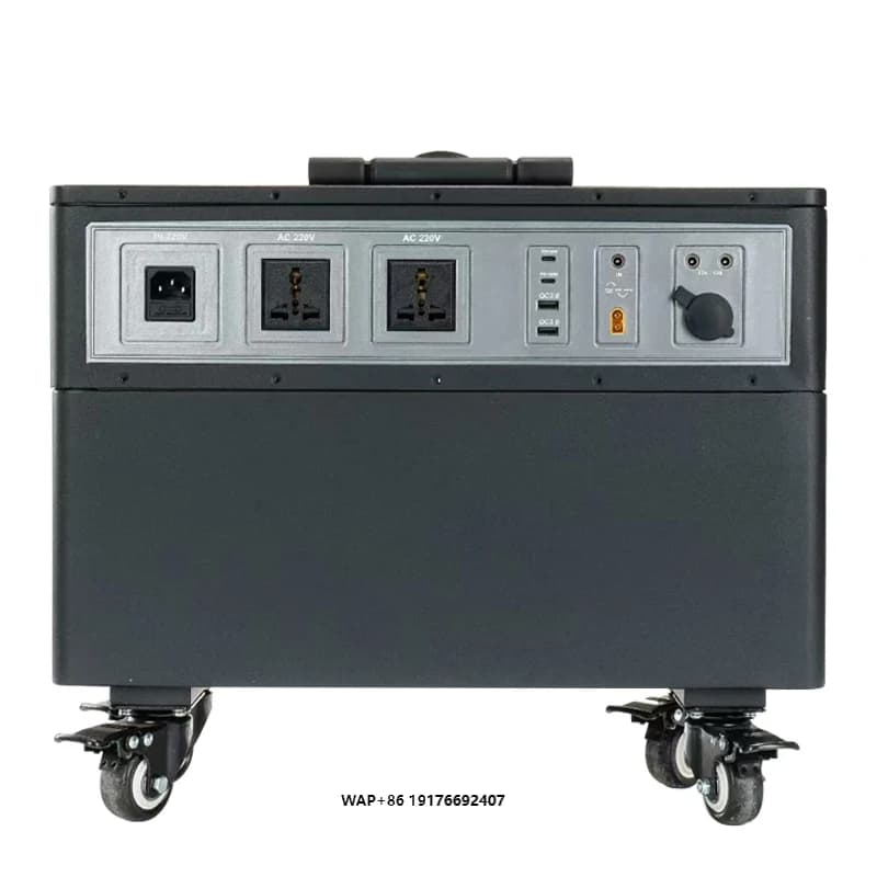 2000W 220V Stazione di alimentazione portatile da campeggio esterna Pull-Rod Generatore di pannelli solari Accumulo di energia Power Bank